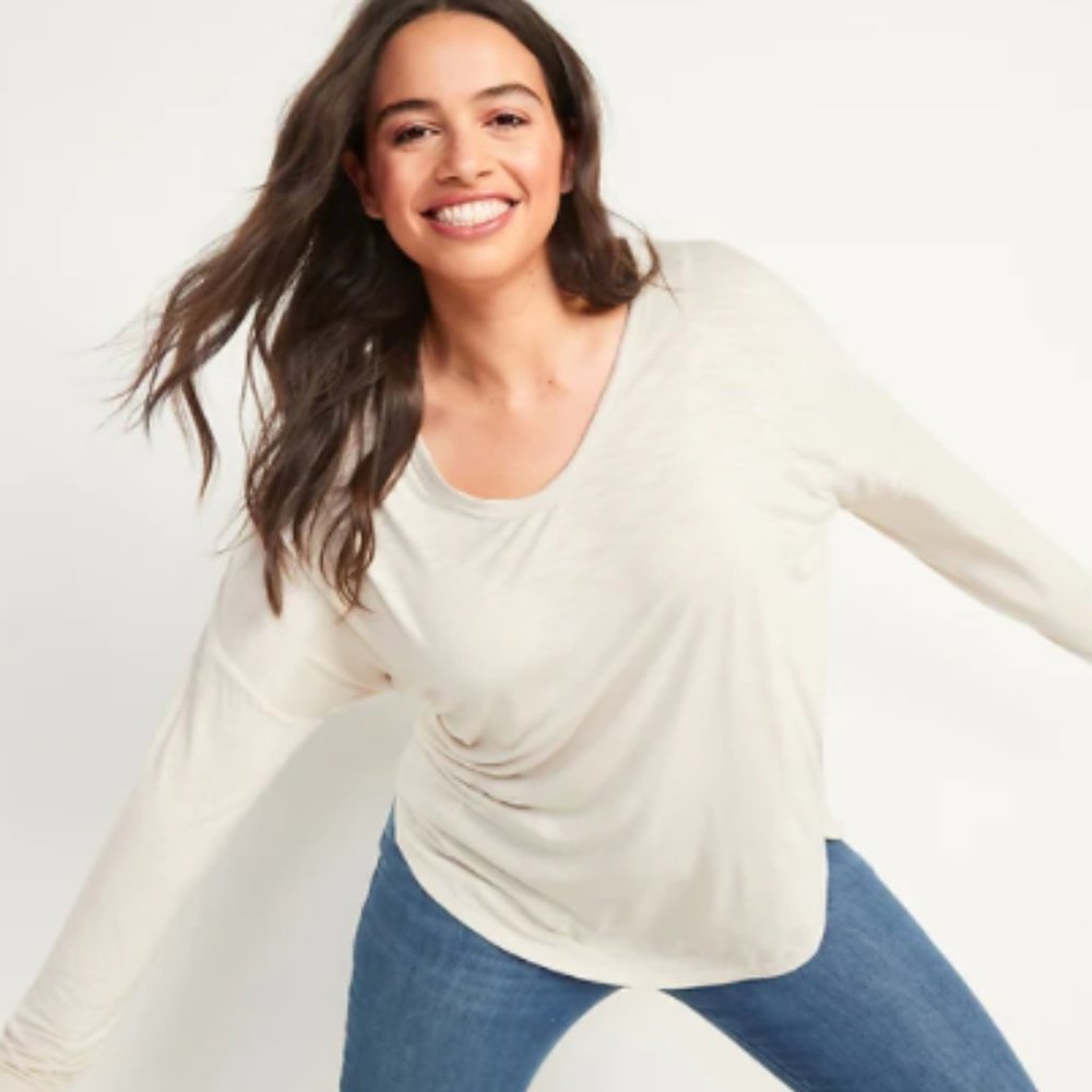 Old Navy Luxe High-Low Tunic Top